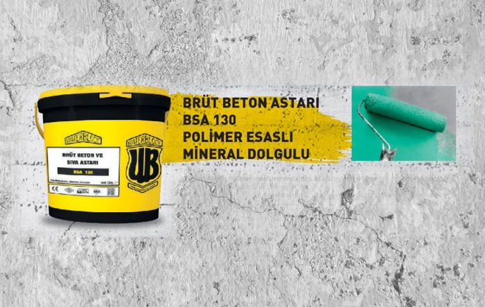 BRÜT BETON ASTARI BSA 130 POLİMER ESASLI MİNERAL DOLGULU