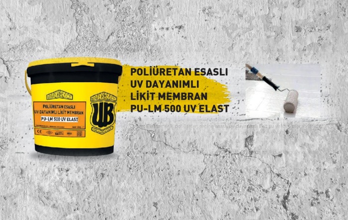 POLİÜRETAN ESASLI UV DAYANIMLI LİKİT MEMBRAN LU-LM 500 UV ELAST