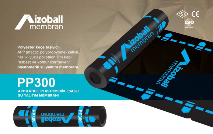 İZOBALL PP300 APP KATKILI PLASTOMERİK ESASLI